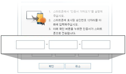 인증번호 12자리 입력